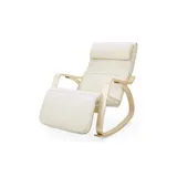 Songmics Schaukelstuhl beige 67 x 84 x 0 cm Beige