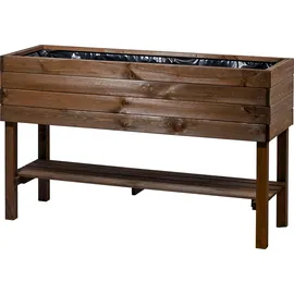 Dobar Hochbeet 117 x 40 x 80 cm Braun