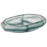 Lambert Boccioni Glasschale rauchblau H9 B30 L43 cm