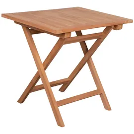 deVries Woodie Gartentisch 80 x 73 x 60 cm Braun