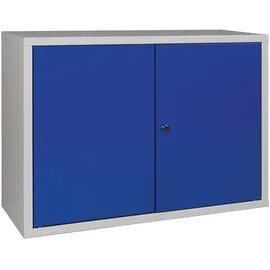 Nordwest Handel AG Hängeschrank H600xB800xT300mm Vollblech,1 BD Stahlbl.lichtgrau/enzianblau