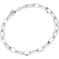 Smart Jewel Armband Glieder oval Silber 925 silberfarben 19 cm