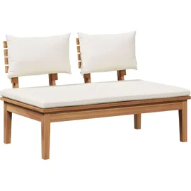 vidaXL Gartenlounge-Set 3-tlg. braun/creme