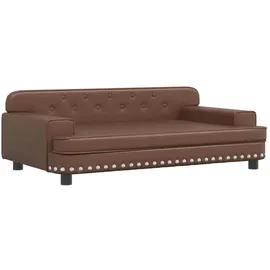 vidaXL Kindersofa vidaXL 90 x 53 x 30 cm Kiefer braun