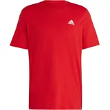 Adidas Herren Essentials Single Jersey Embroidered Small Logo Tee, Better Scarlet, M