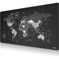 Titanwolf Gaming Mauspad XXXL Speed Mousepad Weltkarte Motiv, rutschfest, abwaschbar