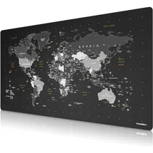 Titanwolf Gaming Mauspad XXXL Speed Mousepad Weltkarte Motiv, rutschfest, abwaschbar
