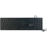 GeneralKeys Beleuchtete USB-Tastatur mit Nummernblock DE (PX4192-944)