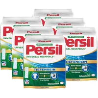 Persil Universal Megaperls 96 Waschladungen (6x 16WL), Vollwaschmittel mit Tiefenrein Technologie, Waschmittel für reine Wäsche & hygienische Frische für die Maschine, 20 °C bis 95 °C