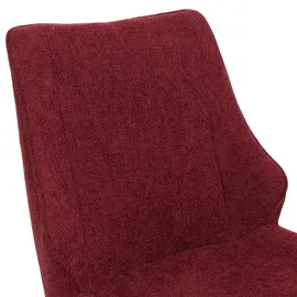 Mendler Esszimmerstuhl Chenille bordeaux