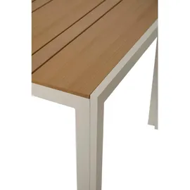 VCM Gartentisch 205 x 90 x 75 cm Teak-Dekor
