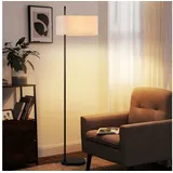 GBLY ZMH Stehlampe Wohnzimmer Schwarz Stehleuchte: Standleuchte Stoff Design Modern Deko Bogenlampe E27 Fassung Leselampe Max. 40W Wohnzimmerlampe mit Fußschalter Bettlampe 166cm Ohne Leuchtmittel