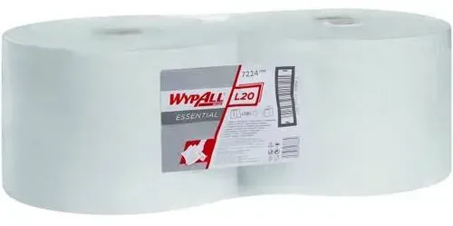 Preisvergleich Produktbild Wischtücher Wypall L20 Essential 2-lagig 38x23cm Großrolle weiß