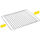 Sauvic Backofenrost, verchromtem Stahl, 42-60 x 34 cm, 02547