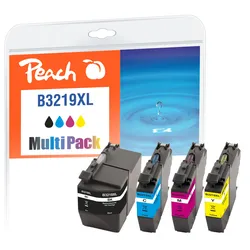 Peach Spar Pack Tintenpatronen kompatibel zu Brother LC-3219XLVALDR