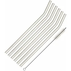 WESTMARK  Trinkhalme "Glas" gebogen 6er-Set