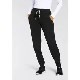 KangaROOS Jogginghose mit Zippertaschen und Logo Band, Gr. 32 - N-Gr, schwarz, , 78717835-32 N-Gr