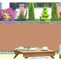hecht International Balkonsichtschutz 600 x 90 cm dunkelbraun gestreift