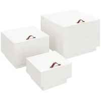 VidaXL Aufbewahrungsboxen mit Deckeln 3 Stk. Weiß Massivholz Kiefer