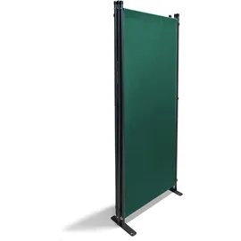 Quick Star Paravent 220 x 165 cm Grün Metall 2 St.