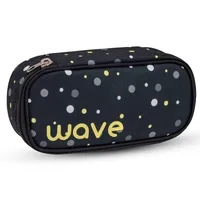 Wave Schlamperbox Black and Yellow Dots