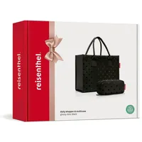 Reisenthel Daily Shopper Set Glossy Dots BLACK - B/H/T