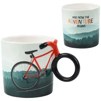 Winkee Fahrrad Kaffeetasse 0,33 l Weiß