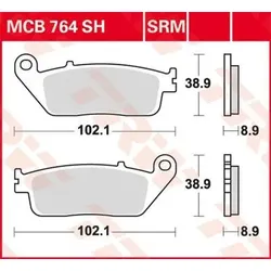TRW Bremsbelagsatz MCB764SH Bremsbeläge,Bremsklötze,Bremssteine,Bremsbeläge & Bremsbelagsatz,Bremsklötze & Bremsbelagsatz