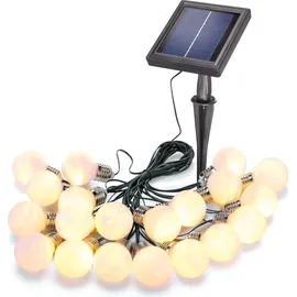 esotec Solar Glühbirnen-Lichterkette Shining Bulbs Kugel Kugelleuchten 102180 - Weiß