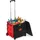 Relaxdays Einkaufstrolley rot/schwarz 50 x 48 x 12 cm