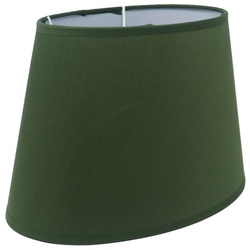 B&S Lampenschirm Lampenschirm grün oval aus Stoff H/B/L 19,5 x 20 x 31 cm grün