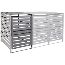 MCW Mülltonnenbox Erweiterung H62 114 x 67 x 97 cm hellgrau