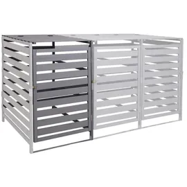 MCW Mülltonnenbox Erweiterung H62 114 x 67 x 97 cm hellgrau