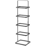 Yamazaki Schuhregal, Schwarz, Metall, 14.5x77x22 cm, Garderobe, Schuhaufbewahrung, Schuhregale