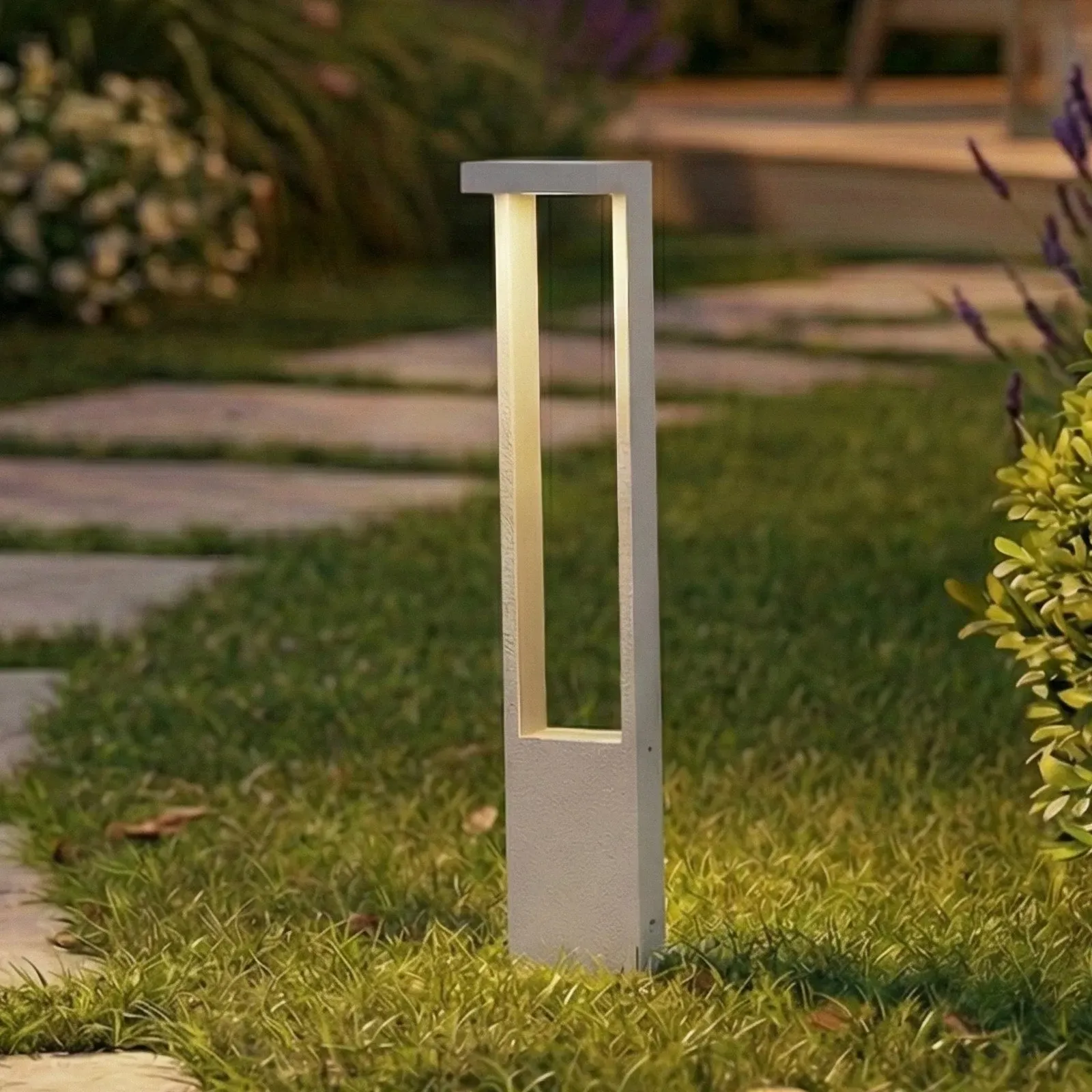 Außenleuchte Lindby, Lonete, Weiß, für Terrasse, Aluminium, Modern - 12 - 65