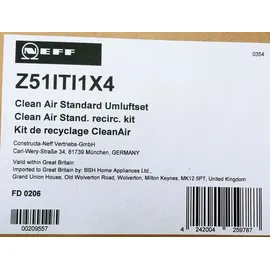 Neff Z51ITI1X4 Clean Air Standard Umluftset