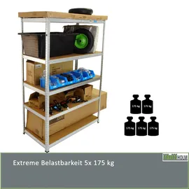 Trutzholm 2er Set XXL Schwerlastregal 180x120x60 cm 875 kg Traglast Werkstattregal Lagerregal Weitspannregal