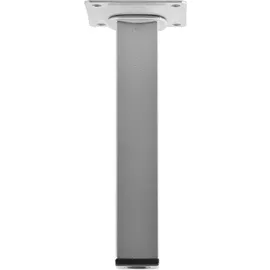 diy element-system gmbh Masidef - Möbelfüße Tischbeine (quadratische) Möbelbeine 25x400 mm Tischfuß Stahl silber