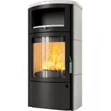 Kaminofen HARK 44 GT FlameKat 5 kW - Ofenkacheln: Creme-Weiss - Korpus: graphit