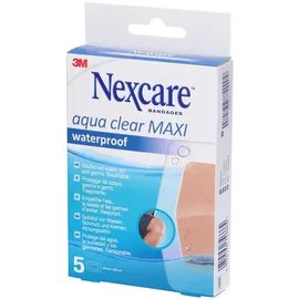 3M Aqua Clear Maxi Waterproof Pflaster beige 6 x 8,8 cm 5 St.
