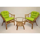 Rattani Rattanstuhl Rattangruppe Rattangarnitur Rattensessel Subaliu