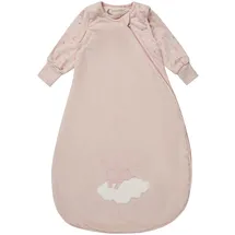 Sterntaler Schlafsack mit Armen 90 cm Hase Hanni – Mädchen Schlafsack aus Jersey, leicht wattiert, 1,0 TOG, abnehmbare Ärmel mit Stulpen, 2‐Wege-Reißverschluss, Applikation, Quarzrosa, 90 cm