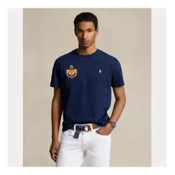 Polo Ralph Lauren für Herren. 710944677001 Classic Fit Spanien T-shirt navy (L), Lässig, Baumwolle, Kurzarm, Marine