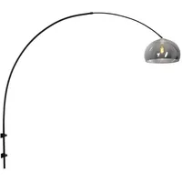 Steinhauer Bogenleuchte (E27) 160 cm schwarz/rauchfarben