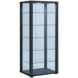 MID.YOU Vitrine schwarz ¦ Maße (cm): B: 50 H: 114,5 T: 38.0