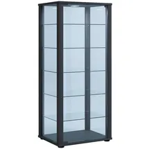 MID.YOU Vitrine schwarz ¦ Maße (cm): B: 50 H: 114,5 T: 38.0
