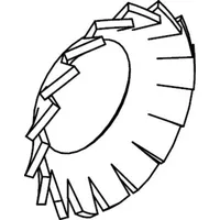 Industrial Quality Supplies DIN 6798 Fächerscheibe, 1.4310 V 5,3