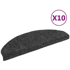 vidaXL Selbstklebende Treppenmatten 10 Stk. Dunkelgrau 65x21x4 cm