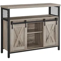 VASAGLE Sideboard, Küchenschrank, Aufbewahrungsschrank, mit 2 Schiebetüren, 33 x