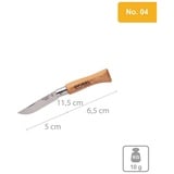 Opinel Camping Messer Stahl Taschenmesser Klappmesser Holz Griff No.04 Carbon EINHEITSGRÖSSE